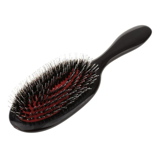 Practical Durable PVC Black Oval Salon Home Hair Extension Wig Brush Detangling Cushion Back Comb Advanced