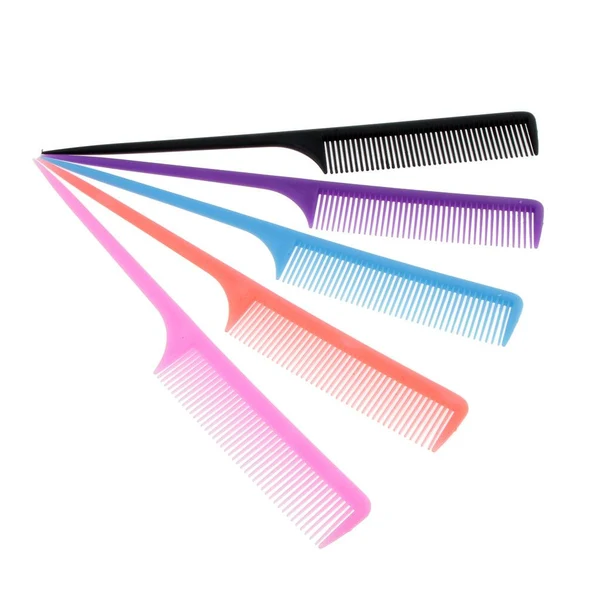 Healthy 5x Hair Comb Salon Brush Styling Hairdressing Rat Tail Pin PVC Comb Tool Official