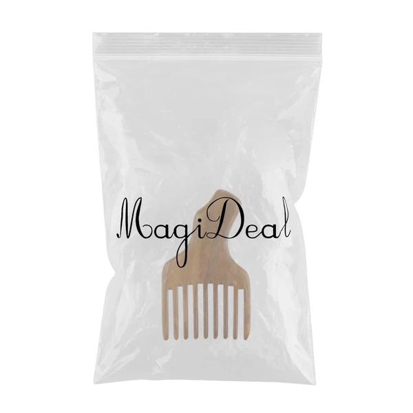 Healthy 4.7 inch Detangle Wood Lift Hair Pick Comb Wigs Braid Afro Hair Pro Pocket Brush Flexible