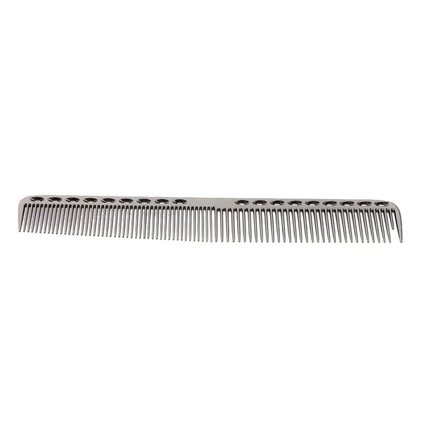 Elegant 21.5cm 8.46 Pro Salon Hairdressing Aluminum Comb Anti Static Gray Soft