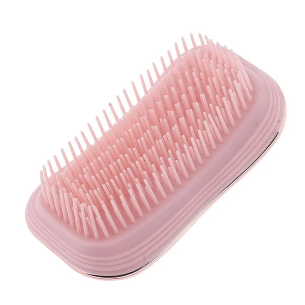Durable Portable Women Detangling Hair Brush Anti-static Scalp Massage Travel Comb Rose Gold Sophisticated
