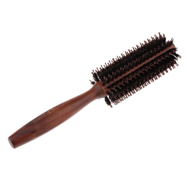 Long-Lasting Bristles Wood Round Styling Hairbrush Roll Comb for Curling Straight Hair 01 Sustainable