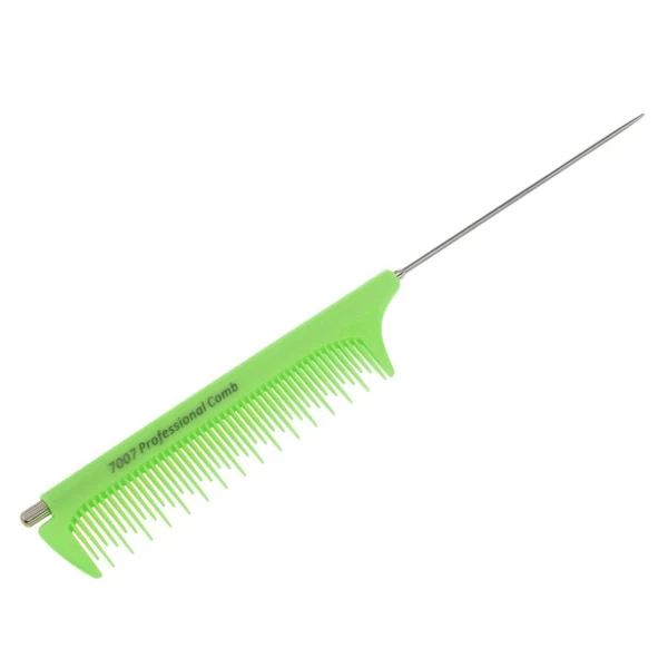 Exceptional Adjust Salon Barber Tail Tip Styling Hairdressing Fine Tooth Pick Hair Comb Green Fine Crafted