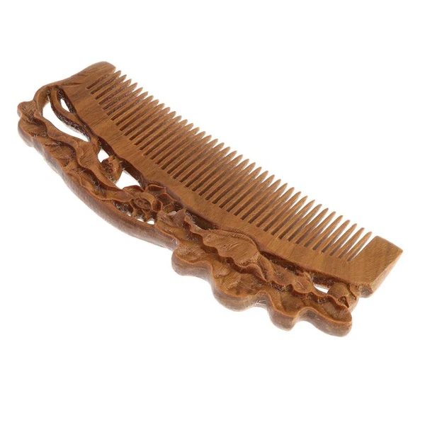 Original Design Handmade Polishing Natural Wooden Scalp Massage Detangling Comb Brush L162 Smart