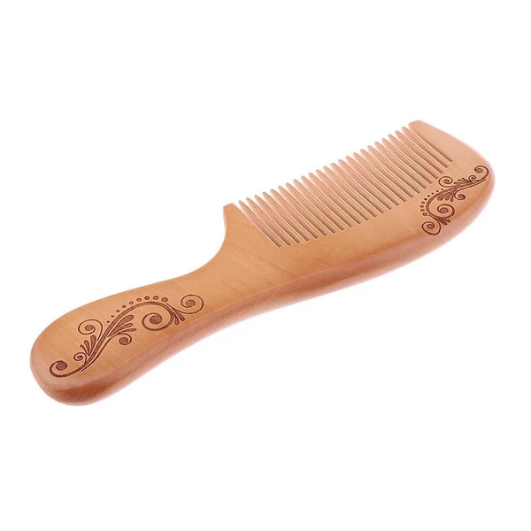 Versatile Wood Fine Tooth Anti-static Mahogany Comb Scalp Massage Wooden Combs F Fashionable