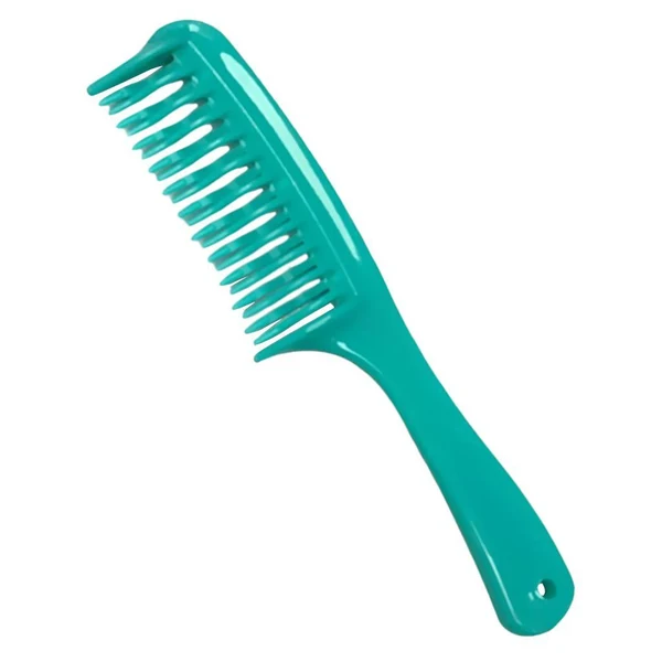Premium Material Curved Tooth Detangling Comb Hair Detangler Brush for Wet Curly hair Green Sustainable