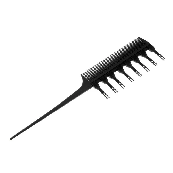 Fast Salon Professional Weaver Highlighting Foiling Hair Comb Coloring Dye Brush Black Reusable