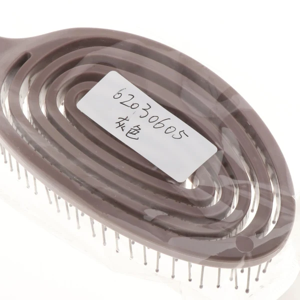 Organic Detangler Comb Hair Brush Styling Comb Scalp Massage Hair Care Gray Comfortable