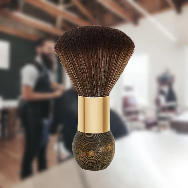 User-Friendly Professional Wooden Hairbrush Haircut for Salon Barber Remove Hair Clippings Trumpet A Secure