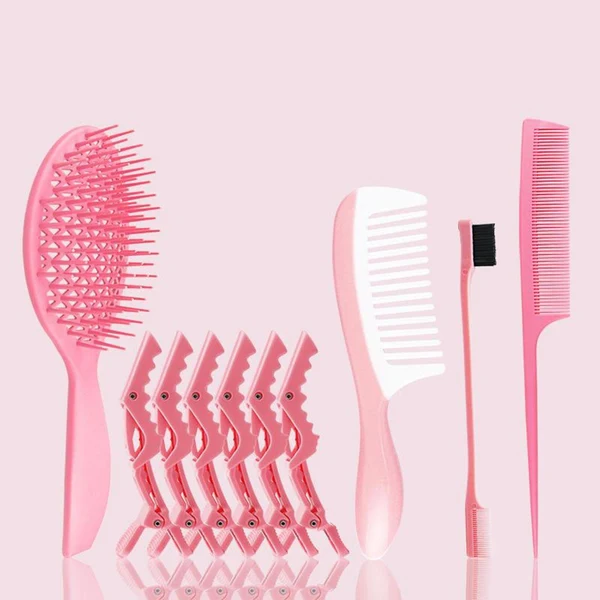 Expertly Made with Clips Styling Comb Set Hair Brush for Salon Defining Curls Blow Drying User-Friendly