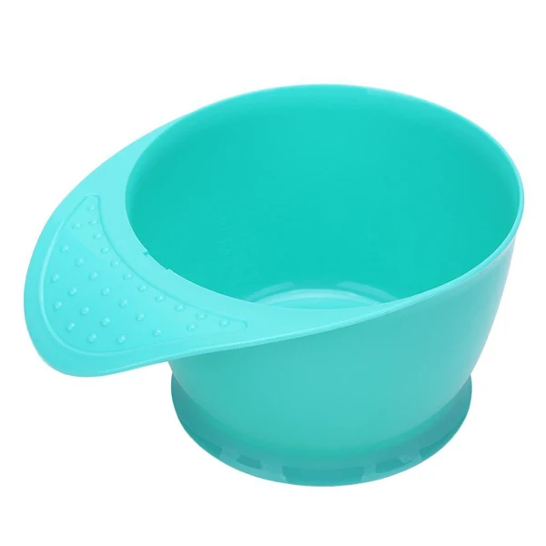 Exceptional Salon Hairdressing Hair Coloring Dyeing Mixing Bowl Tint Bowl with Handle Cyan Environmentally Friendly