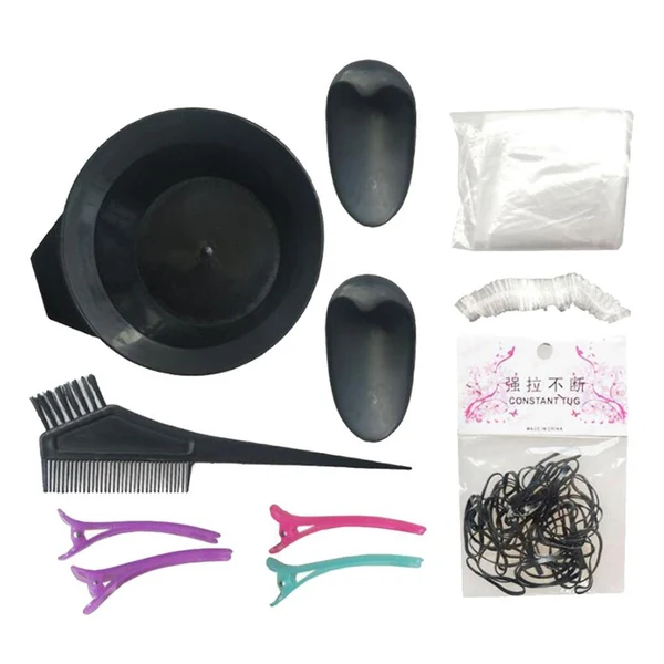 Quality 11Pcs set Salon Hair Color Dye Bowl Comb Brush Set Hairdressing Tools Kits Prestigious