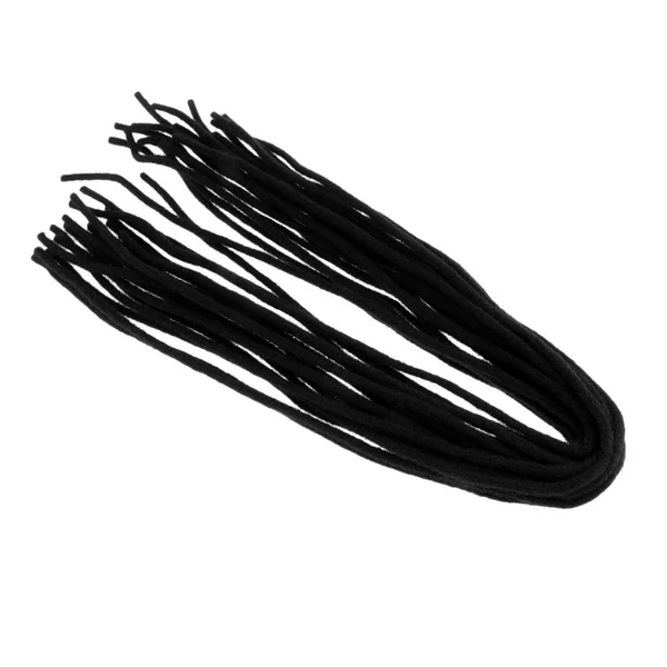 Breathable 20Pcs Heat Resistant Synthetic Braiding Hair Dreadlocks Extension Braid Black Pure
