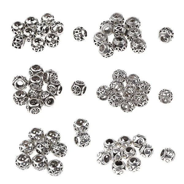 Selected 10pcs Retro Hair Decorations Jewelry Hair Extension Dreadlocks Beads Ringd HLK07 Soft