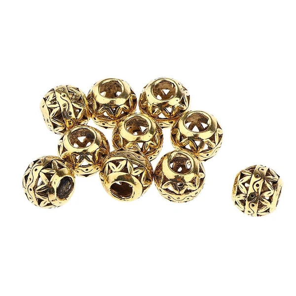 Quality 10pcs Retro Hair Decorations Jewelry Hair Extension Dreadlocks Beads Ringd HLK24 Carefully Designed