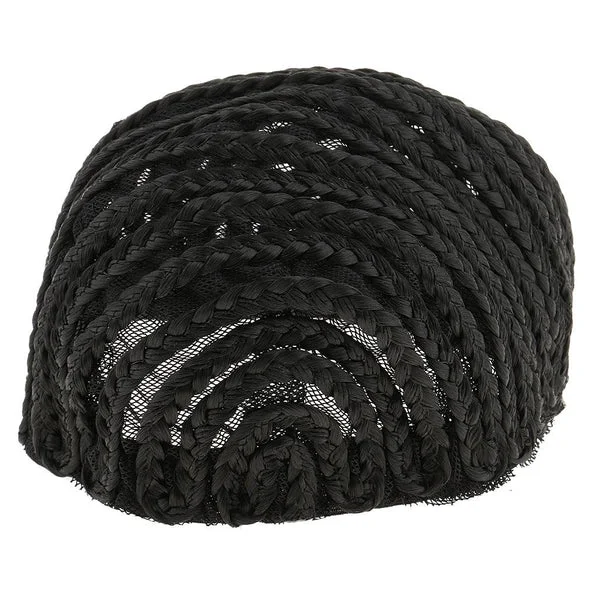 Artisan Soft Breathable Adjustable Professional Home Cornrow Mesh Net Wig Cap Black L Stylish