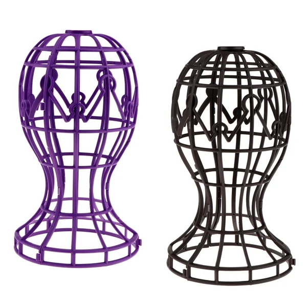 Artisan Folding Wig Holder Wig Drying Stand Wig Accessory Hat Display Rack Purple Relaxed