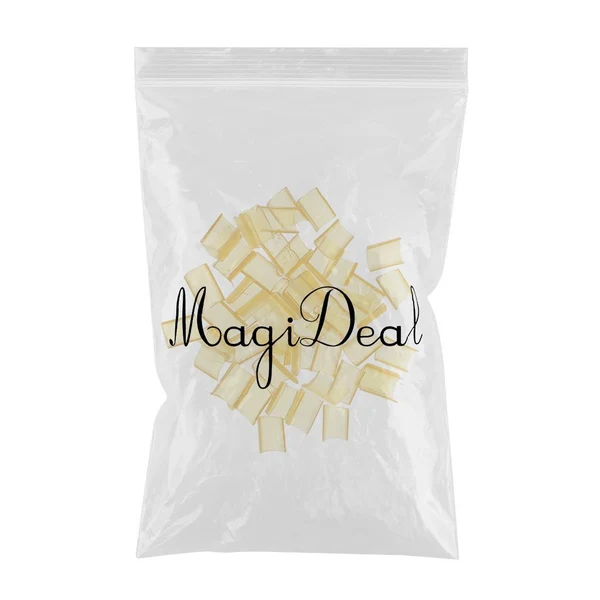 Practical 50Pcs Keratin Nail Glue for U Tip Rebond Hair Extensions Hot Fusion Yellow Luxury