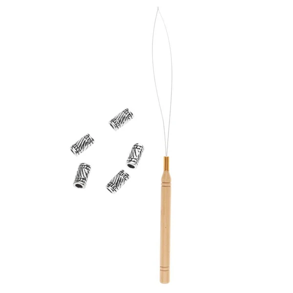 Effective 5Pcs Hair Braid Bead Hair Extensions Decoration Wire Pulling Hook Tool 03 Reliable