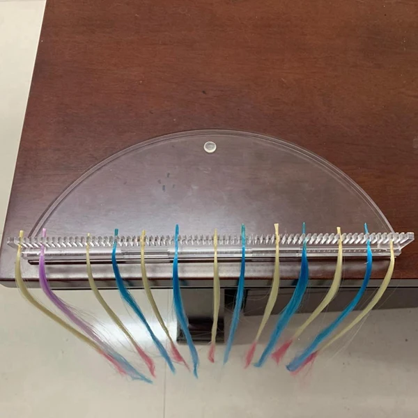 Professional Clear Acrylic Hair Extensions Wefts Holder Display Rack Stand for Braiding Solid