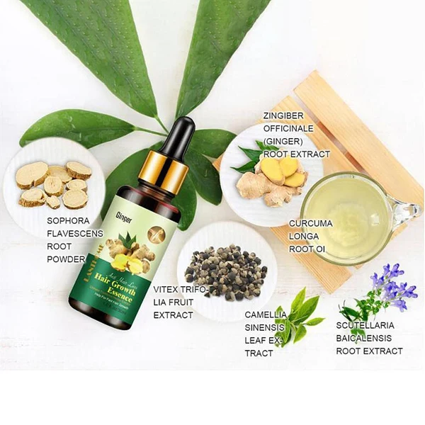 Expertly Made Growth Serum Ginger Essential Oil Repairs Hair Follicles for and Women Smart