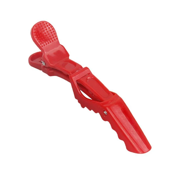 Artisan 6Pcs Professional Hair Sectioning Clips Duckbill Clamp Extra Large Red Enhanced