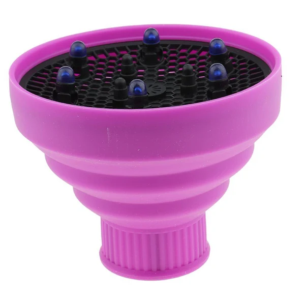 Reusable Universal Silicone Hair Dryer Blower Diffuser Hairdress Tool Purple Next-Generation