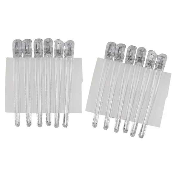 Breathable 10Pcs Hairdressing Salon Sectioning Clips Clamps Hair Styling Grip White Versatile
