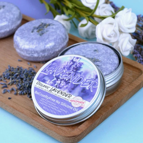 Long-Lasting 60g Natural Hair Shampoo Bar Soap Hair Nourishing Lavender Sustainable