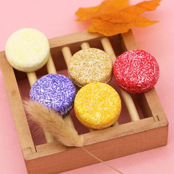 Classic Organic Natural Hair Nourishing Solid Shampoo Soap Bar Lemon