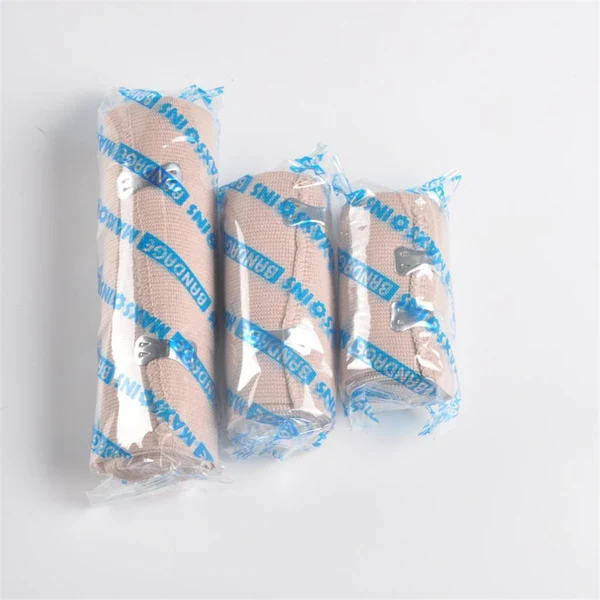 Specialty Breathable Cotton Elastic Compression Bandage Wrap with Hook Loop Closure 15 cm Secure