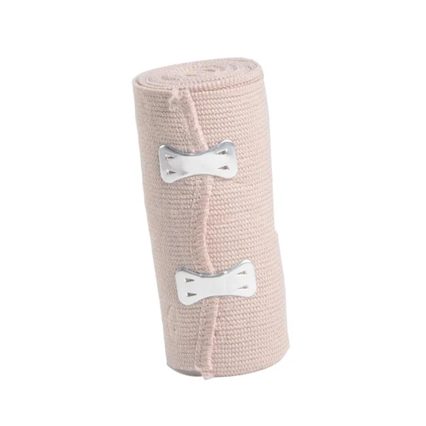 Convenient Breathable Cotton Elastic Compression Bandage Wrap with Hook Loop Closure 10 cm Minimalist