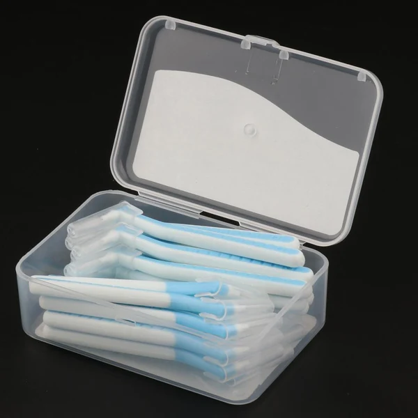 User-Friendly 22x Interdental Brush Toothpick Floss Teeth Cleaning Brush Blue 1.0mm Fine Crafted