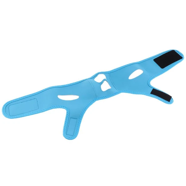 High-Quality Elastic Face Chin Shaper Strap Belt V Line Facial Neck Lifting Tool Blue Fine