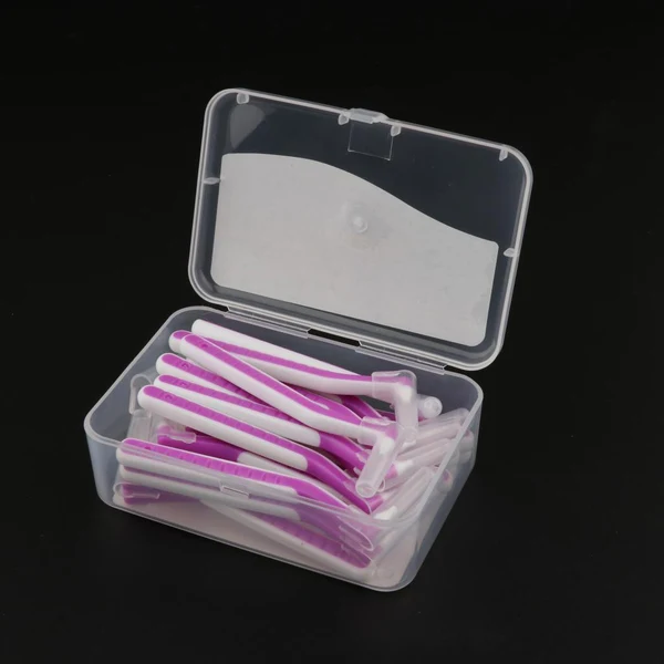 22x Interdental Brush Toothpick Floss Teeth Cleaning Brush Purple 1.2-1.5mm Consistent