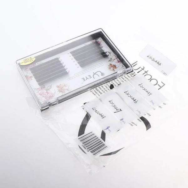 Healthy 1 Box Long Natural C Curly Individual False Eyelash for Lash Extension 12mm Top-Quality
