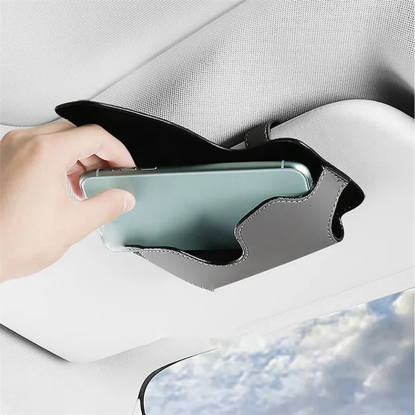 Organic Maxbell Phone Case Holder Clip Magnetic Closure PU Universal for Licenses Grey Refined