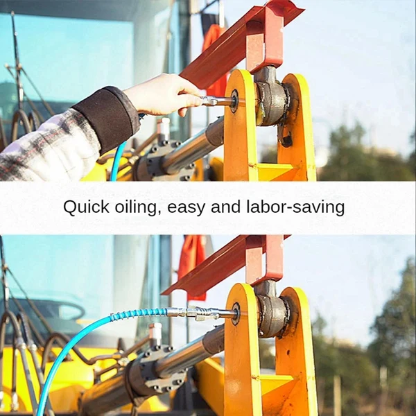 Certified Maxbell Greasing Coupler with Hose Portable Greasing Nozzle for Vehicle Accessories with 60cm hose Premium Material