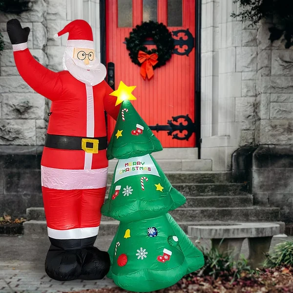 Pure Maxbell Inflator Outdoor Yard Decorations Santa Figure for Indoor Patio Carefully Designed