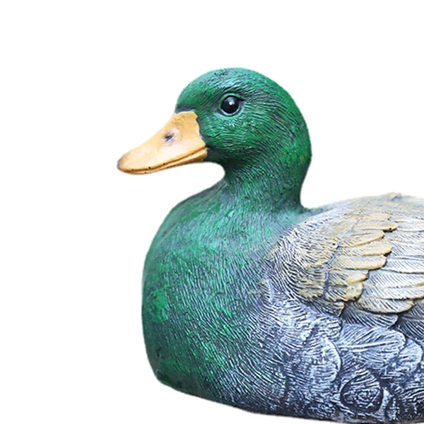 Durable Maxbell Lifelike Floating Duck Statue Figurines Ornament for Garden Barns Decoration Exceptional
