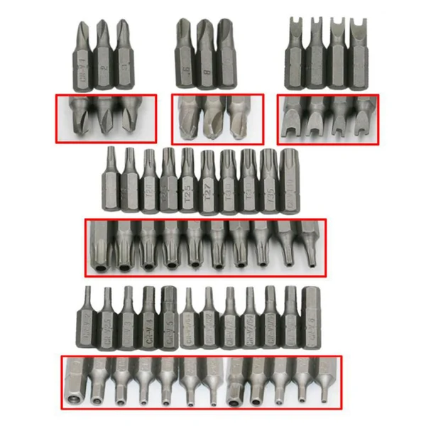 Healthy Maxbell 33Pcs Security bit with Extension Bit Holder Torq Screwdriver bit Stylish
