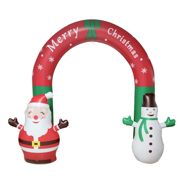 Prestigious Maxbell 8ft Inflatable Christmas Arch Flashing Light for Xmas Garden Layout Props Fast