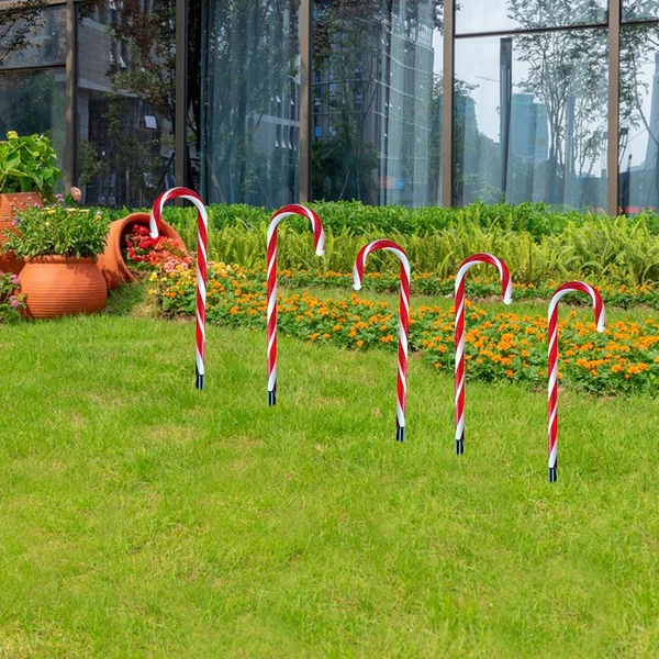 Responsible Maxbell Christmas LED Lamps String Candy Cane Battery Powered Lights for Lawn Garden Soft