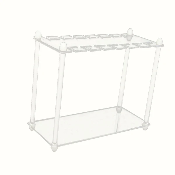Stylish Maxbell Clear Test Tubes Rack Burette Shelf Glass Experiments Storage Rack Stand Modern