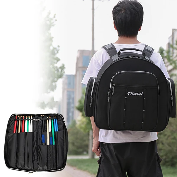 Expertly Made Maxbell Multipurpose Snare Drum Bag Thick Padded Lightweight Pocket for Students Black High-Performance