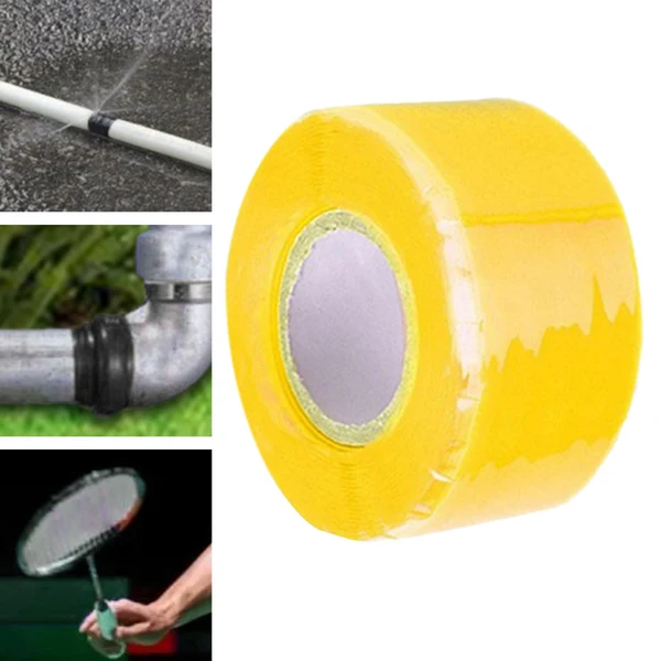 Selected Maxbell Silicone Tape Self Fusing Sticker for Automotive Wiring Harnesses Countertop Yellow Reliable