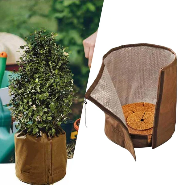 Breathable Maxbell Winter Planter Frost Protection Cover Reusable for Outdoor Potted Yard 50x45cm Stylish