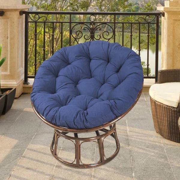 Traditional Maxbell Outdoor Seat Cushion Chair Pads Round Waterproof Chair Pads for Hammock Blue Next-Generation