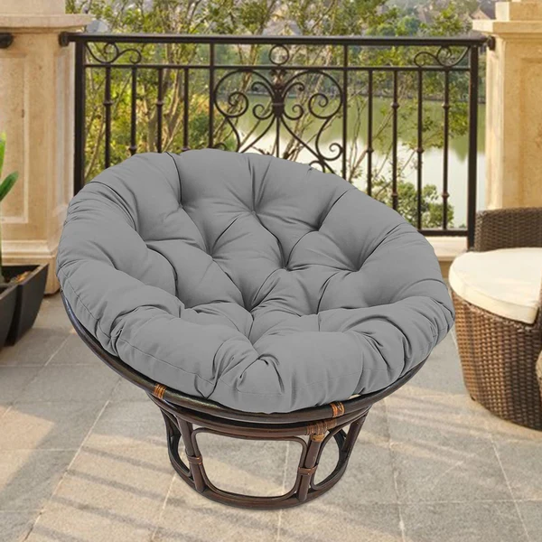 Optimized Maxbell Outdoor Seat Cushion Chair Pads Round Waterproof Chair Pads for Hammock Dark Gray Elite