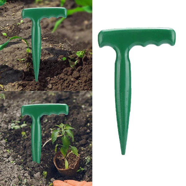 Clean Maxbell Natural Dibber Sow Puncher PP Sow Seeder for Patio Flowers Vegetable Modern